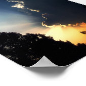 Poster Nuages de coucher de soleil (Coin)