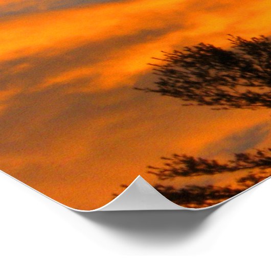 Poster Nuages de coucher de soleil (Coin)