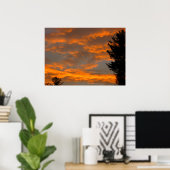 Poster Nuages de coucher de soleil (Bureau à domicile)