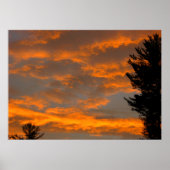 Poster Nuages de coucher de soleil (Devant)