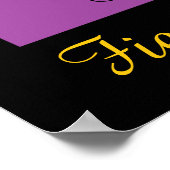 Poster Nuages de coucher de soleil sur les collines viole (Coin)