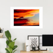 POSTER NUAGES DE FEU (Bureau à domicile)