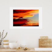 POSTER NUAGES DE FEU (Cuisine)