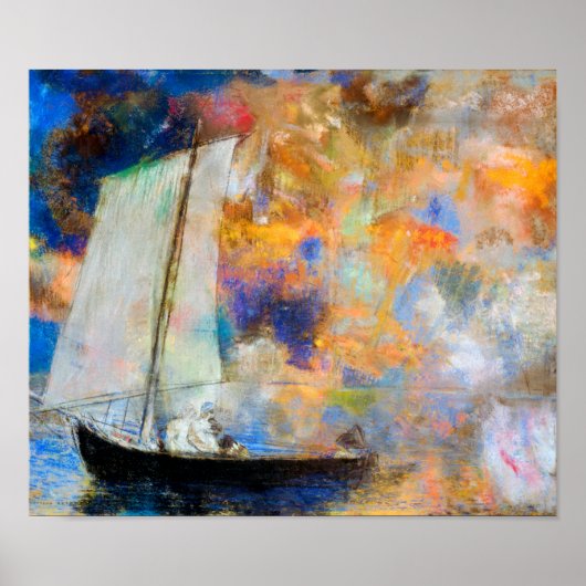 Poster Nuages de fleurs, Redon (Devant)