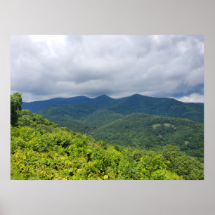 Poster Nuages de la promenade Blue Ridge