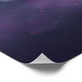 Poster Nuages de Nébuleuse dans le ciel nocturne (Coin)