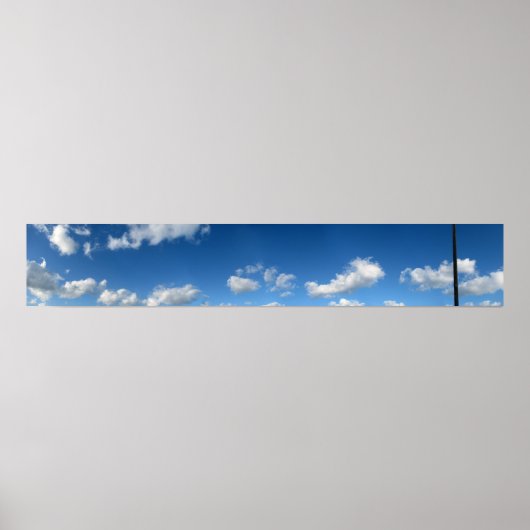 Poster Nuages de plage panoramiques (Devant)