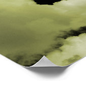 Poster NUAGES DE Pleine lune JAUNE (Coin)