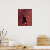 Poster Nuages de poussière noire Rose (Cuisine)