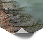 Poster Nuages de rivière Schuylkill reflétant (Coin)