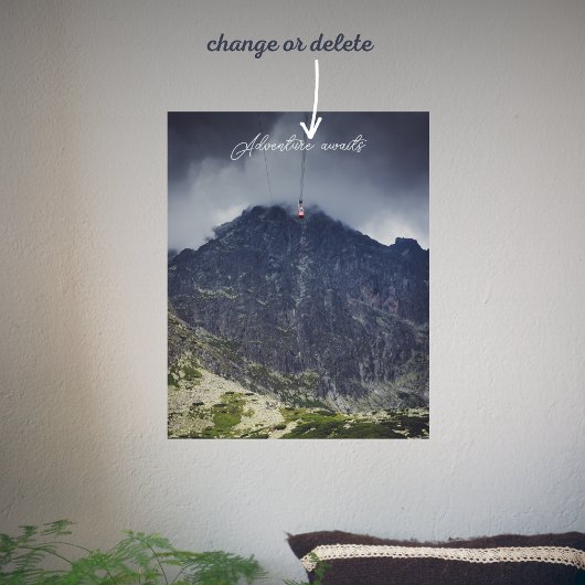 Poster Nuages de tempête au-dessus des montagnes