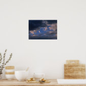 Poster Nuages de tempête contre ciel bleu (Cuisine)