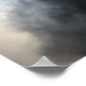 Poster Nuages de tempête d'éclipse effrayants 2017 (Coin)