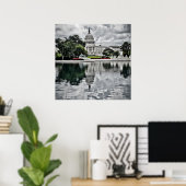 Poster Nuages de tempête sur Washington (Bureau à domicile)