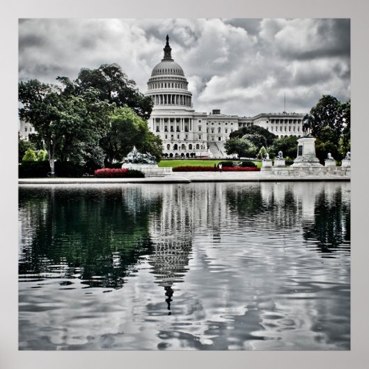 Poster Nuages de tempête sur Washington (Devant)