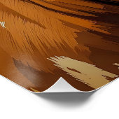 Poster Nuages de terrain de vache mignonne Imaginaire (Coin)