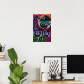 Poster Nuages de Vape Psychédélique Florescents (Bureau à domicile)