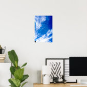 Poster Nuages délicats - Bleu (Bureau à domicile)