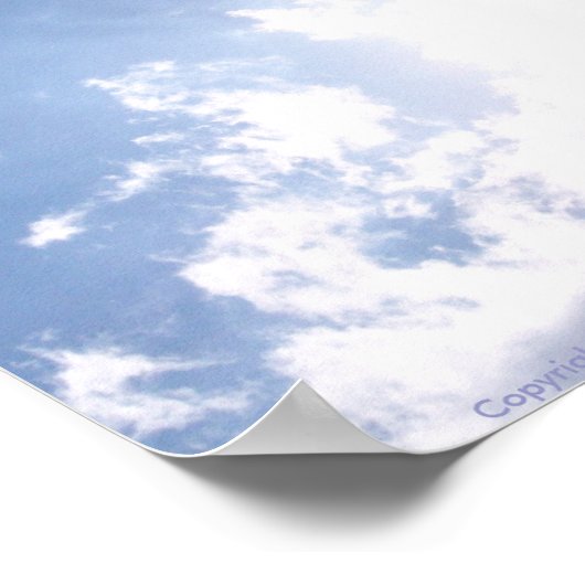 Poster Nuages d'inspiration (Coin)