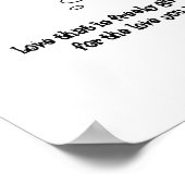 Poster nuages d'inspiration™ amour librement donné (Coin)