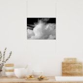 Poster Nuages dramatiques (B&W) (Cuisine)