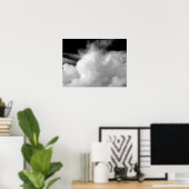 Poster Nuages dramatiques (B&W) (Bureau à domicile)