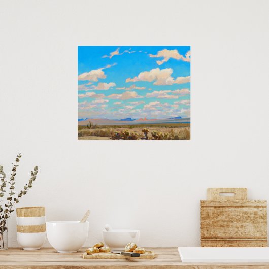 Poster Nuages d'un après-midi d'été par Maynard Dixon (Cuisine)