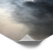 Poster Nuages éffrayants de tempête Eclipse 2017 (Coin)