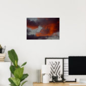 Poster Nuages en feu (Bureau à domicile)
