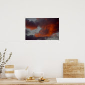 Poster Nuages en feu (Cuisine)