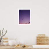 Poster Nuages épars violets au crépuscule (Cuisine)