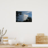 Poster Nuages et Arbres (Cuisine)