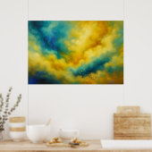 Poster Nuages et couleurs vifs (Cuisine)