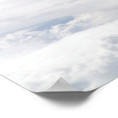 Poster Nuages et lune faible (Coin)