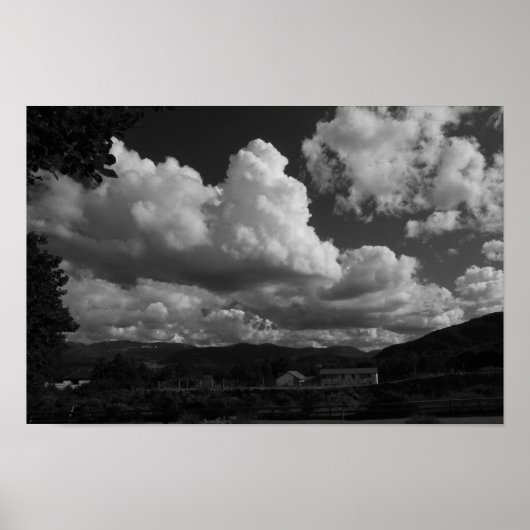 Poster Nuages et pays (Devant)