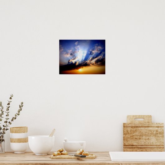 Poster Nuages et soleil (Cuisine)