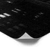 Poster Nuages éthérés : NYC Skyline, Empire State Bldg BW (Coin)