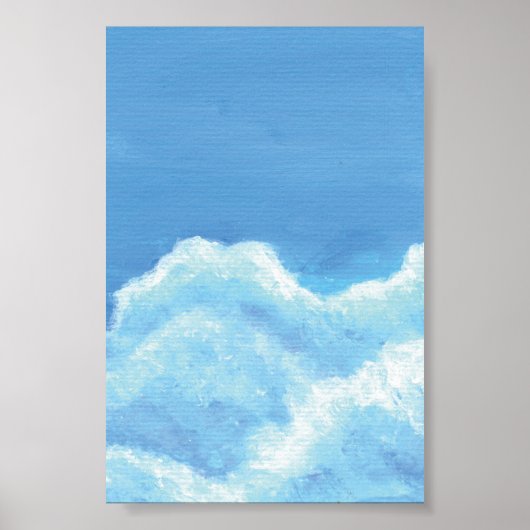 Poster Nuages Fluffy Imprimer, Papier d'affiche de valeur (Devant)