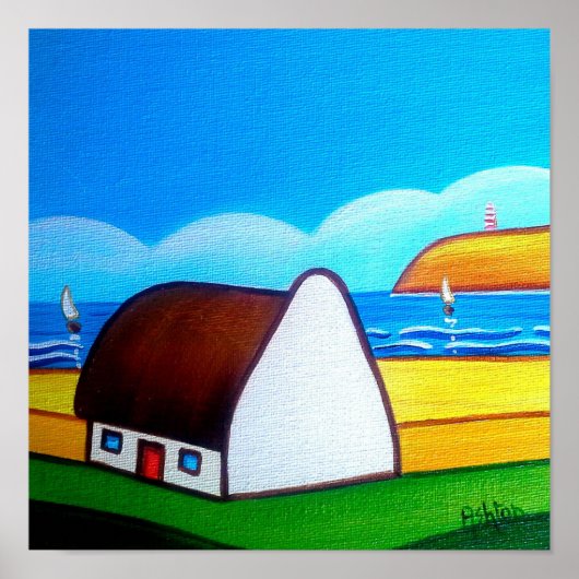 Poster Nuages fluides (Devant)