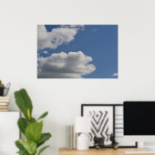 Poster Nuages fluides (Bureau à domicile)