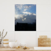 Poster Nuages fluides aux yeux de chat (Cuisine)