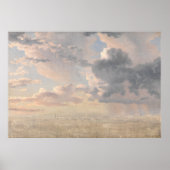 Poster Nuages, huile vintage (Devant)