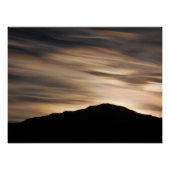 Poster Nuages Iridescendants Sur Pikes Peak Silhouette (Devant)