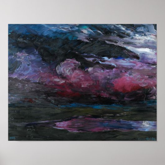 Poster Nuages lourds à la dérive | Emil Nolde | (Devant)