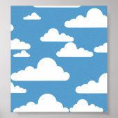 Poster Nuages mignons (Devant)