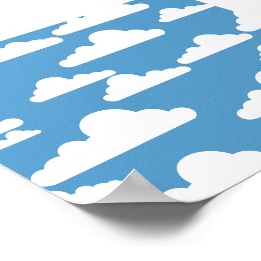 Poster Nuages mignons (Coin)