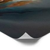 Poster Nuages modernes Peinture d'art Abstrait (Coin)