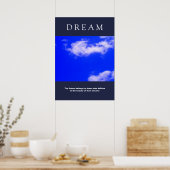 Poster Nuages Motivationnels De Rêve, Attitude Ciel Bleu (Cuisine)