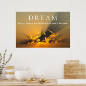 Poster Nuages Motivationnels de rêve, coucher de soleil d (Cuisine)