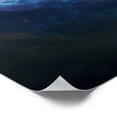 Poster Nuages oculaires bleus et violets (Coin)